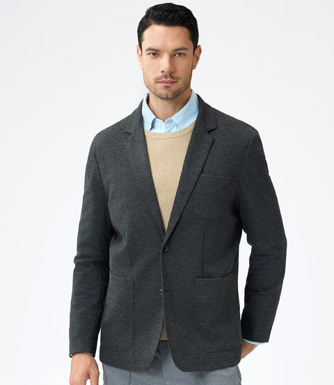 Premium Fabric Textured Knit Blazer