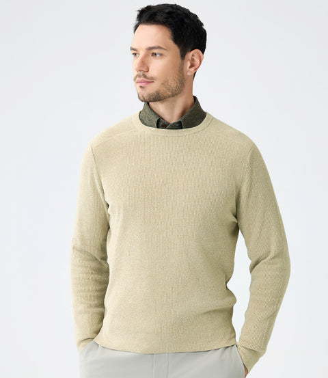 Innovative Men's Soft-Touch Fabric Sweater