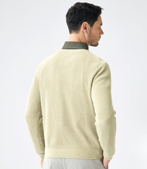 Innovative Men's Soft-Touch Fabric Sweater