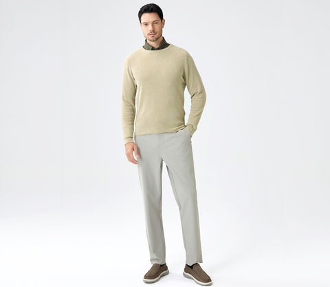 Innovative Men's Soft-Touch Fabric Sweater