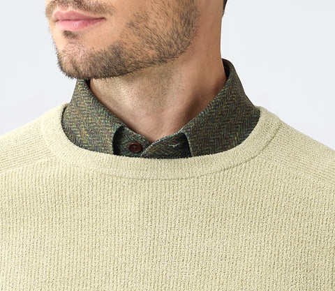 Innovative Men's Soft-Touch Fabric Sweater