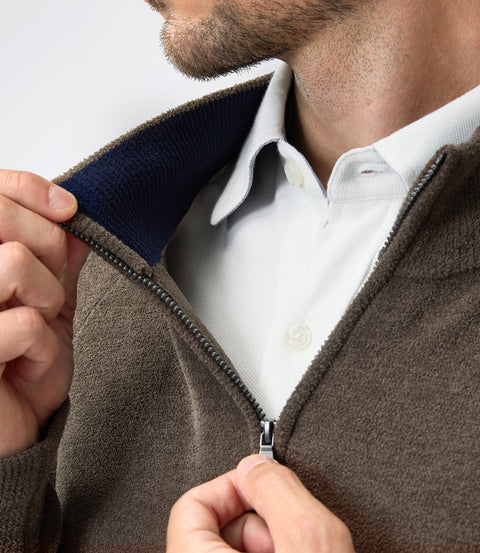 Premium Soft-Touch Zip-Up Sweater