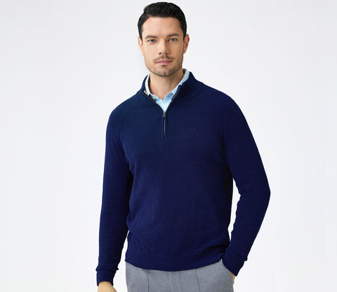 Premium Men's Soft-Touch Zip-Up Sweater with Durable and Corrosion-Resistant