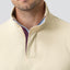 Luxury Hidden Zipper Fleece-Knit Polo