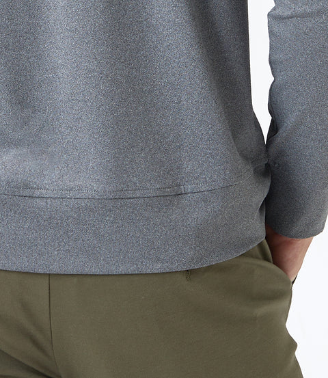 Luxury Hidden Zipper Fleece-Knit Polo