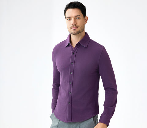 Ultimate Cotton Shirt Textured Pique Breathable & Soft