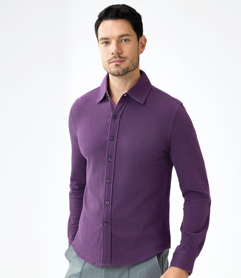 Ultimate Cotton Textured Pique Breathable Shirt