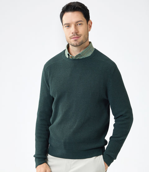 Innovative Men's Soft-Touch Fabric Sweater