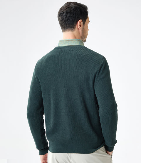 Innovative Men's Soft-Touch Fabric Sweater