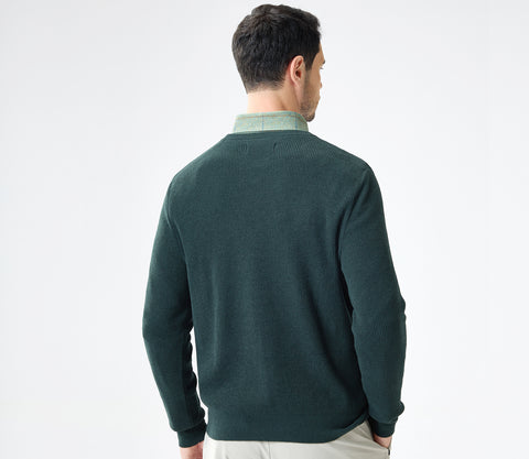 Innovative Men's Soft-Touch Fabric Sweater