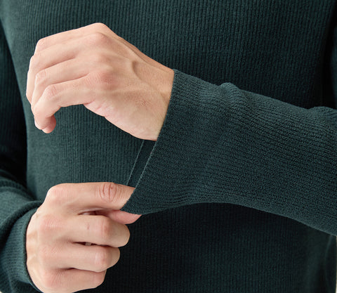 Innovative Men's Soft-Touch Fabric Sweater